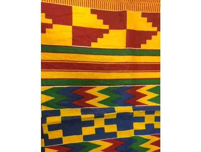 Kente Design Printed Cotton Fabric from Ghana