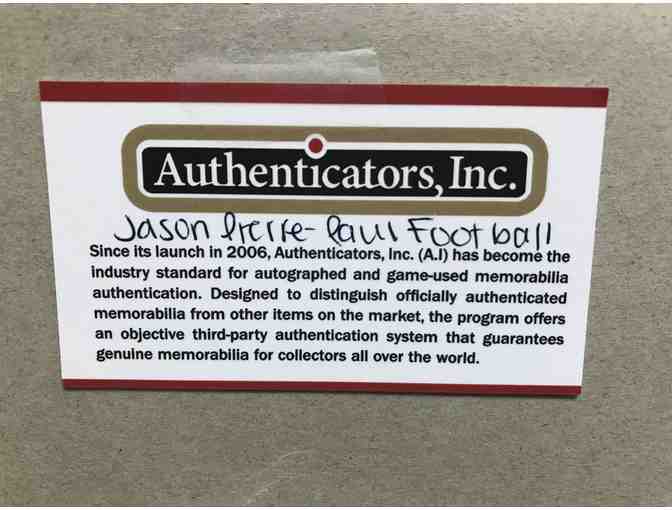 Football Autographed by Jason Pierre Paul Formerly of the NY Giants