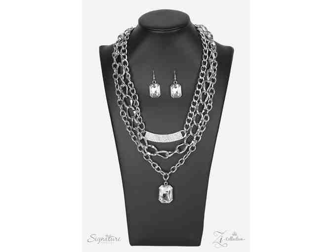 Necklace and Earring Set with Bling
