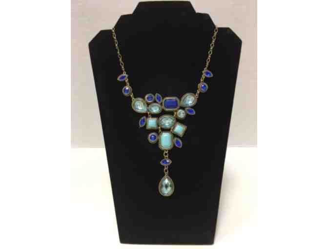 Blue Lagoon Mosaic Statement Necklace