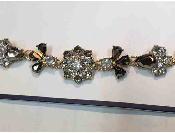 Necklace - Choker with Clear and Smokey Bling