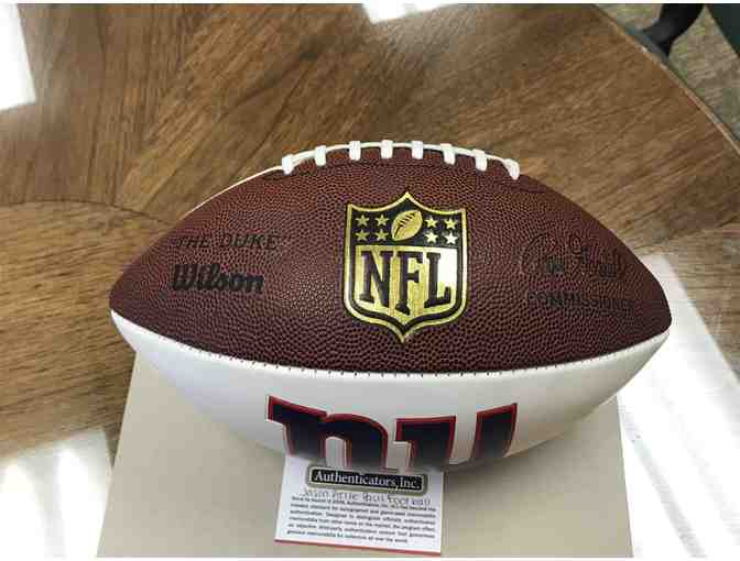 Football Autographed by Jason Pierre Paul Formerly of the NY Giants