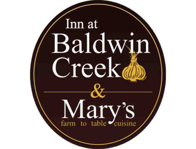 $50 Gift Certificate at Mary's Restaurant at the Inn at Baldwin Creek - Photo 1