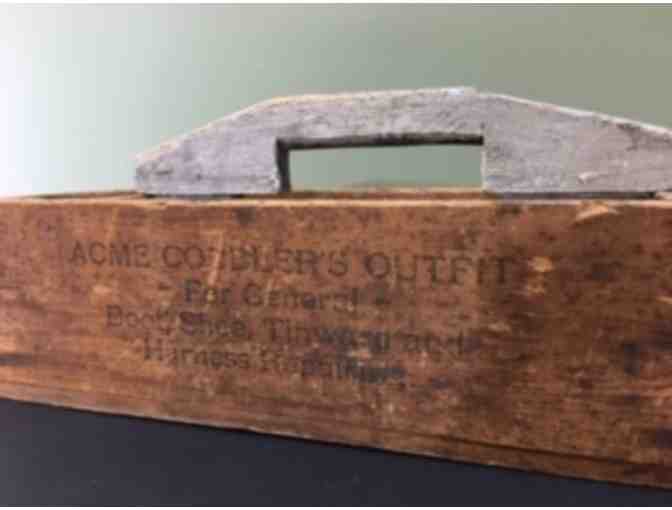 Vintage Collection of Cobbler's Forms and Tool Caddy