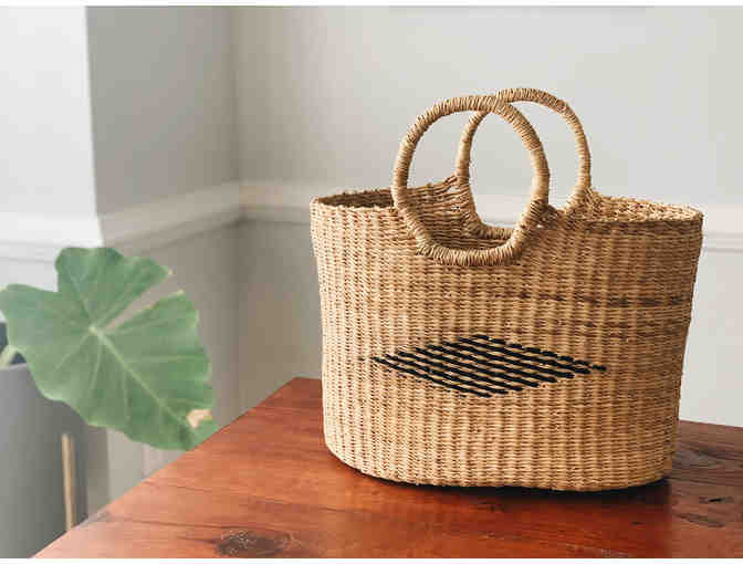 Beach/Picnic Basket-Handmade in Ghana