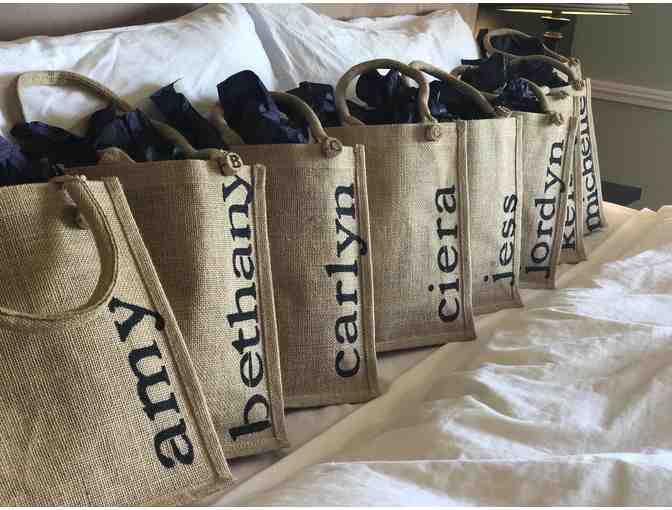 CraftSmith Customized Personalized Burlap Bags (Set of 5)
