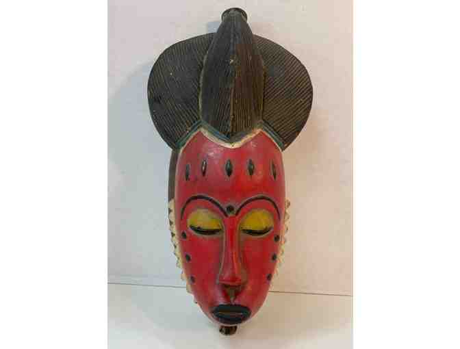 Antique African Wooden Mask - Photo 1