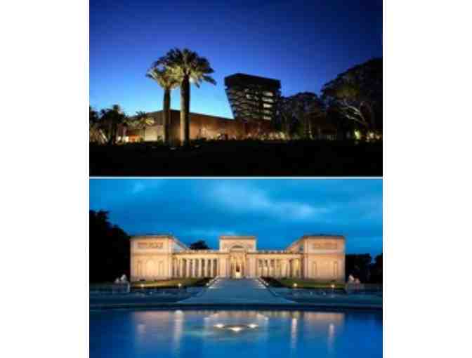 Two VIP General Admission Guest Passes to the Legion of Honor or the de Young Museum
