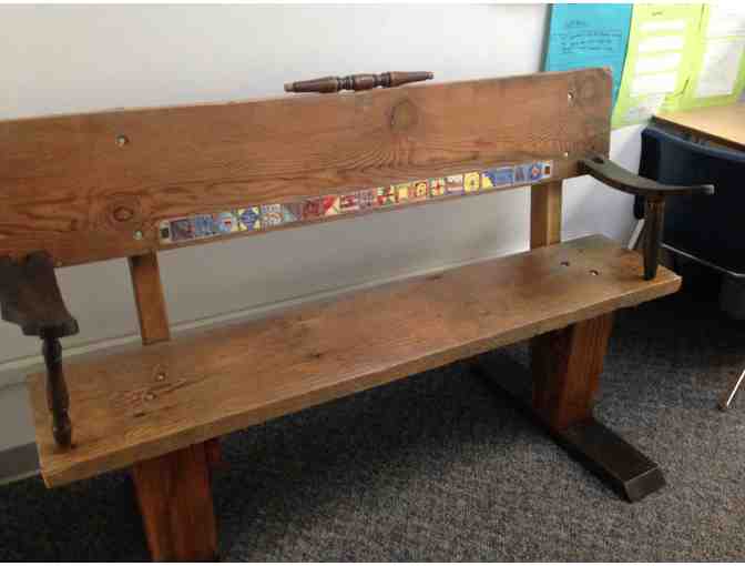 Classroom Art Project : Mr. Smith - reclaimed wood bench