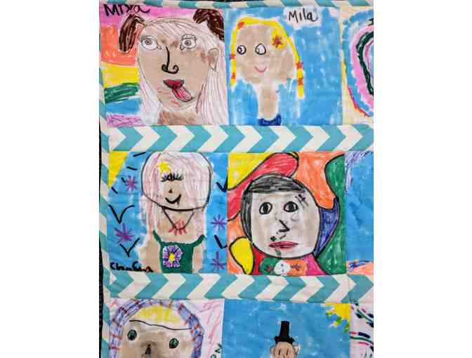 2nd grade - Quilt of Self Portraits (Ms. Langley/Flora)