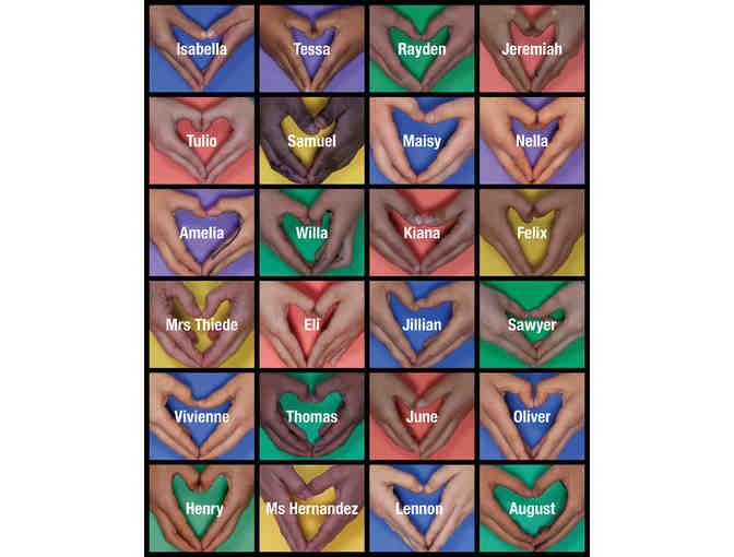 Class Art- Love Puzzle  (2nd Grade, Mrs. Hernandez/Mrs. Thiede)