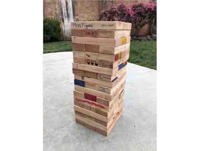 Class Art- Giant Jenga (4th Grade, Mrs. Figura)