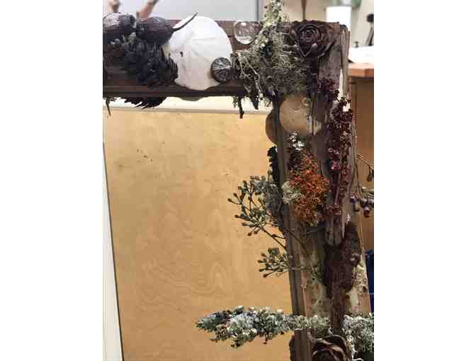 Class Art-- Nature decorated Mirror (4th Grade, Mrs. Simington)