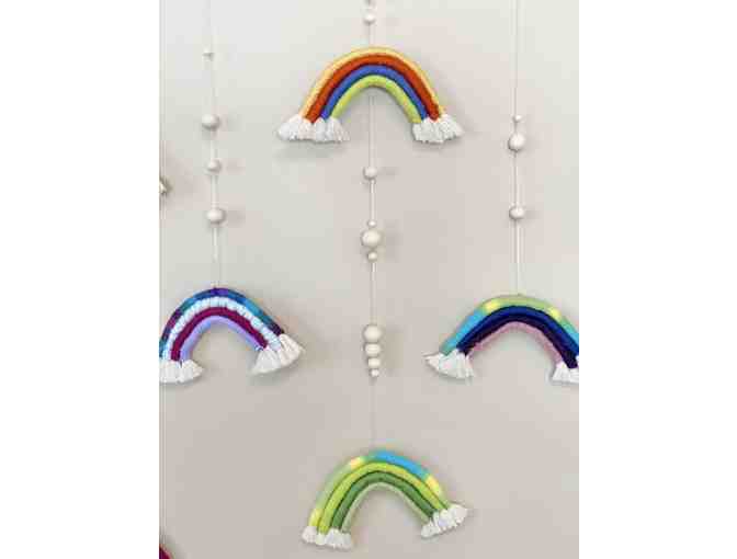 Class Art- Fiber Rainbow Wall Hanging #1 (Kindergarten/1st, Ms. Howell/Holt)