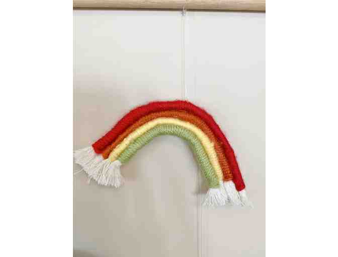 Class Art- Fiber Rainbow Wall Hanging #2 (Kindergarten/1st, Ms. Howell/Holt)