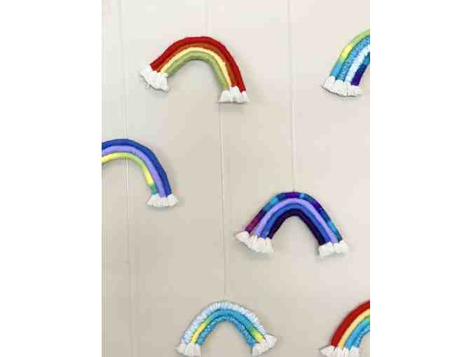 Class Art- Fiber Rainbow Wall Hanging #2 (Kindergarten/1st, Ms. Howell/Holt)