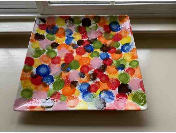 Class Art- Decorated Ceramic Platter (2nd Grade, Ms. Langley/ Mrs. Attema)