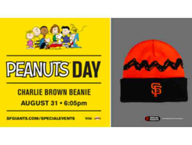 SF Giants Peanuts Charlie Brown Beanie Hat