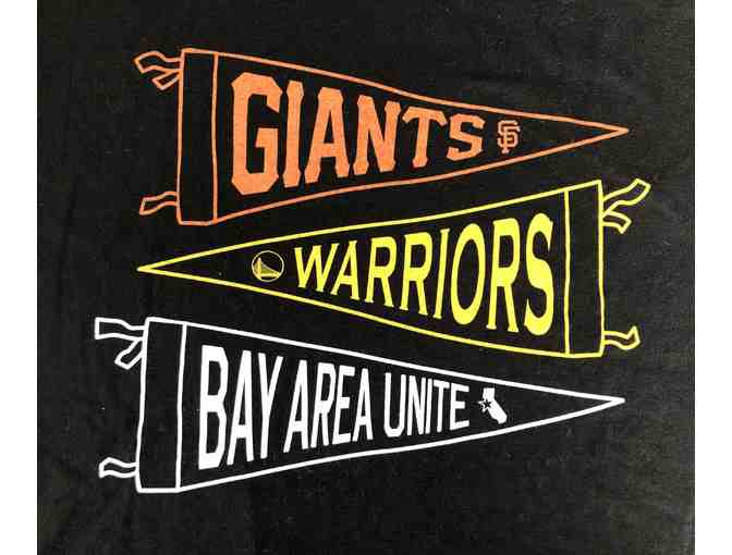 SF Giants  + Warriors Bay Area Unite Commemorative T-Shirt (Adult XL)