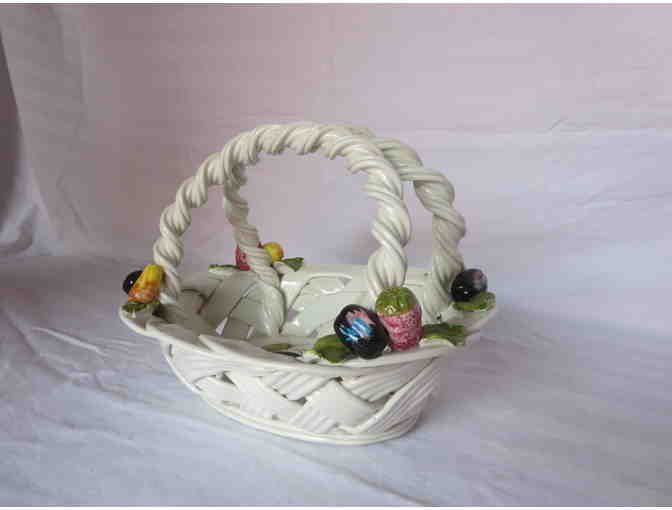 Vintage Porcelain Ceramic Fruit Bowl - Made in Italy