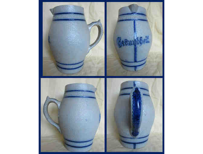 Beer Pitcher - Blue and Gray