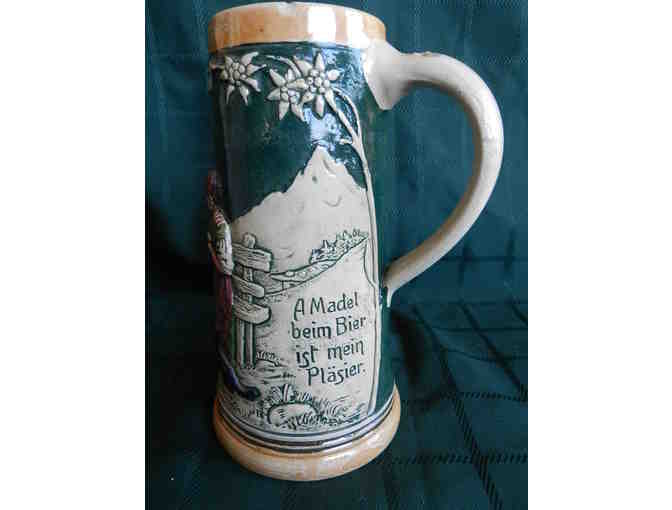 German Stein with Country Scene