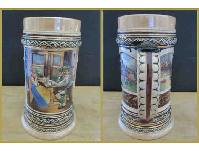 Country Chateau & Tavern Scenes - Pearlized Beer Stein Without Lid