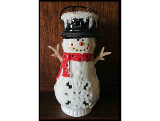 Flurry Snowman Lantern