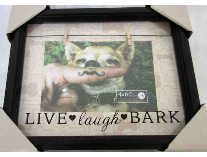 Live Laugh Bark Photo Frame