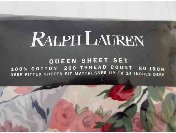 Ralph Lauren Queen Sheet Set in Floral Allison Multi Pattern