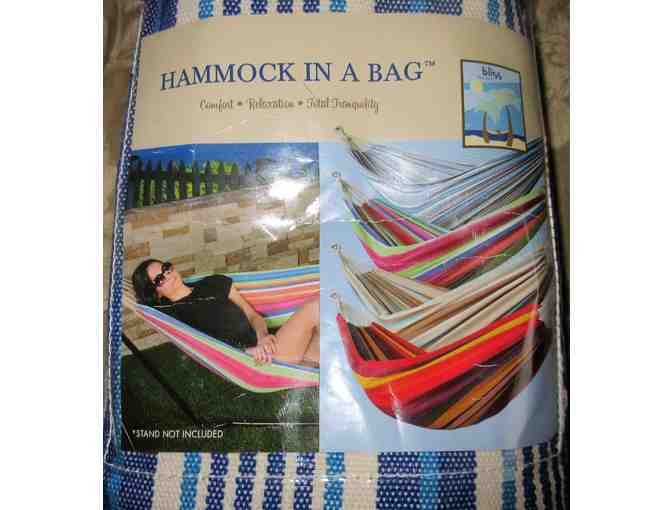 Outdoor Hammock in a Bag/ Eco-Friendly Rope Hammock - Single Person Use