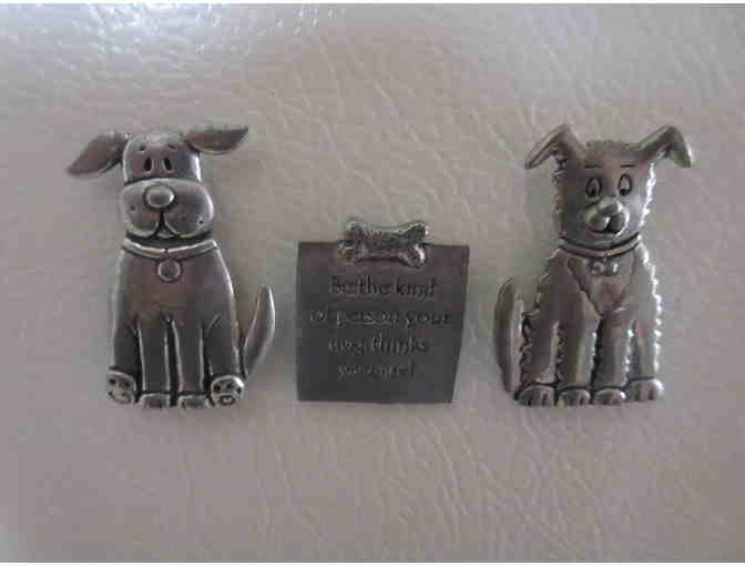 Pewter Dog Magnets - Set of Three