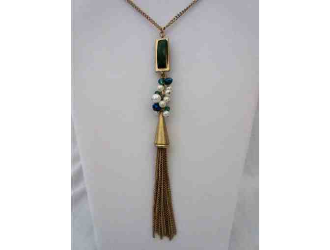 Gold Plated Tassel Necklace