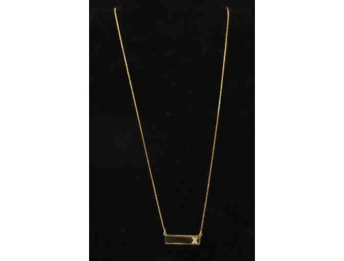 Baublebar 'X' Pendant Necklace in Gold Tone