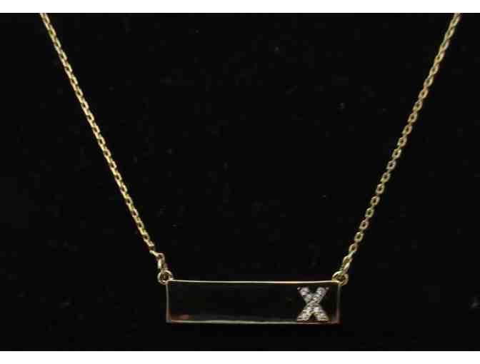 Baublebar 'X' Pendant Necklace in Gold Tone
