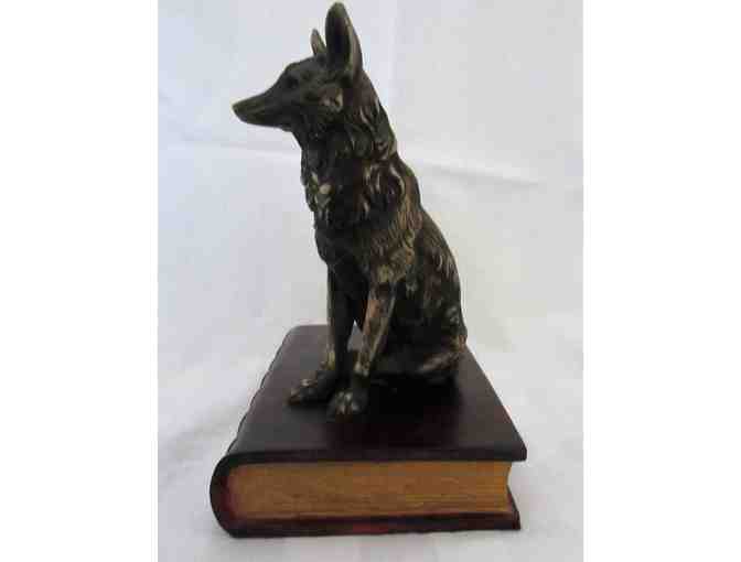 Bookend - (One) Dog Sitting on a Book