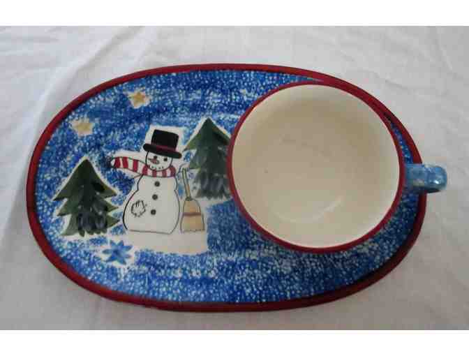Snowman Snack Sets - Each with Plate and Cup