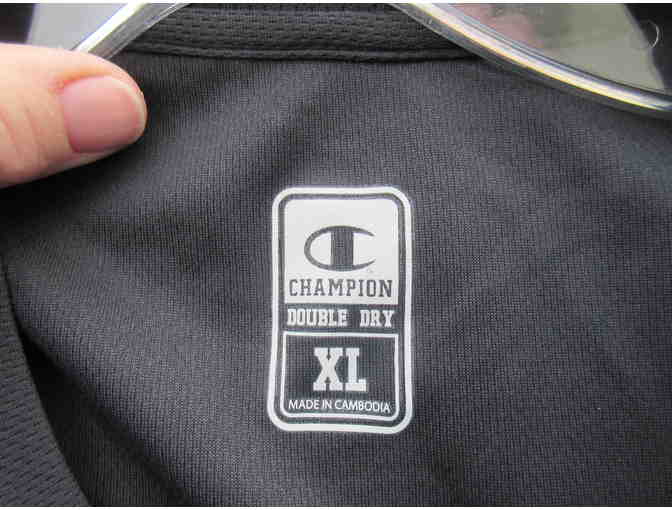 Champion Double-Dry Black Men's T-Shirt - XL