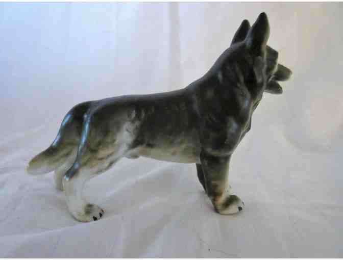 Sable German Shepherd Ceramic Figurine