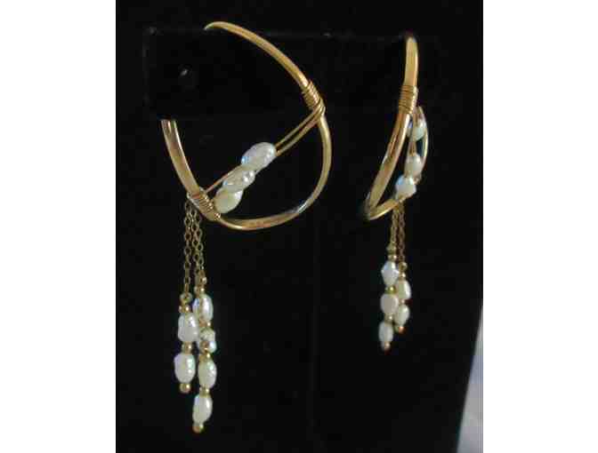 Honora Cultured Pearl and Gold Earrings