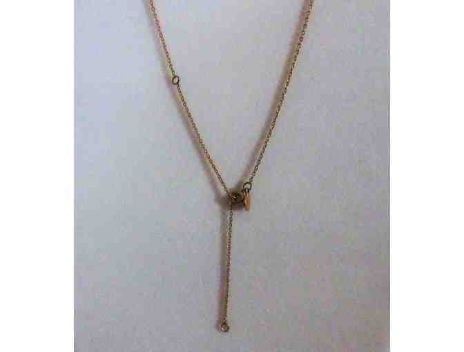 Goldtone 'A' Necklace