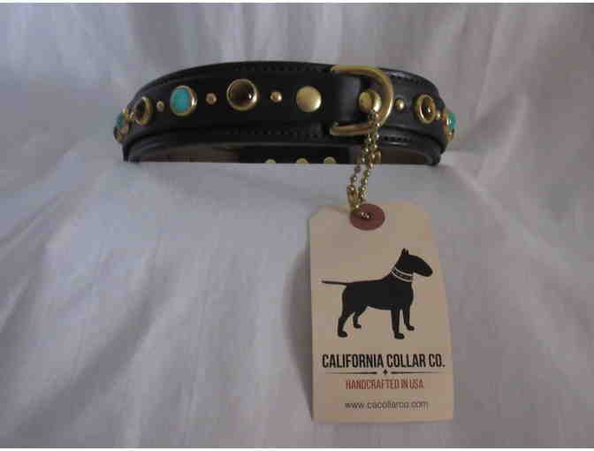 Leather Dog Collar by California Collar Co - Black