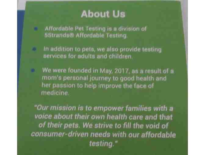 Intolerance Test For Dogs from 5 Strands