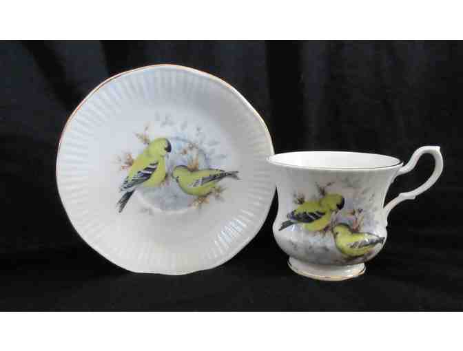 Regal Hertiage Bone China Cups and Saucers - Set of Four
