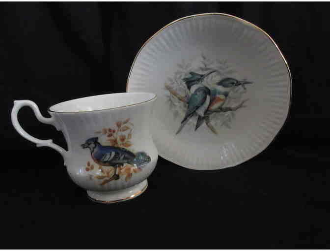 Regal Hertiage Bone China Cups and Saucers - Set of Four