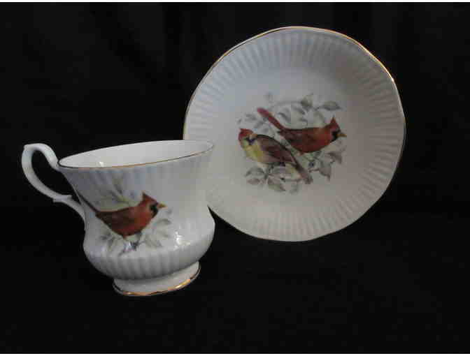 Regal Hertiage Bone China Cups and Saucers - Set of Four