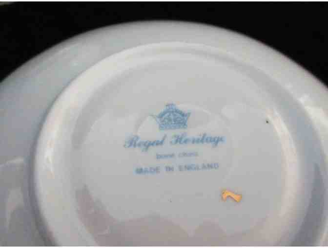 Regal Hertiage Bone China Cups and Saucers - Set of Four