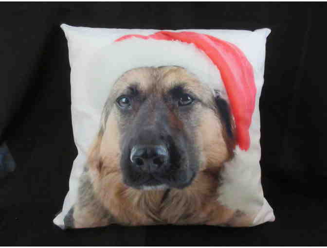 German Shepherd Dog Holiday Throw Pillow