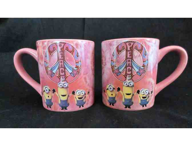 Despicable Me Pink Peace Ceramic Mug - Set of Two