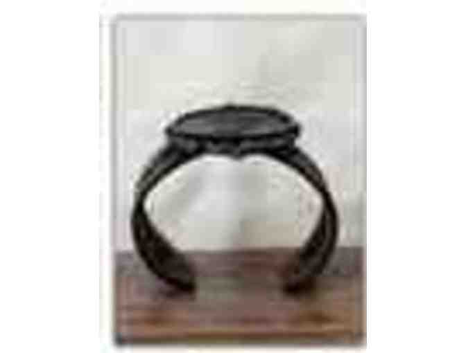 Angel Cuff Bracelet in Matte Black - Art Nouveau-Style